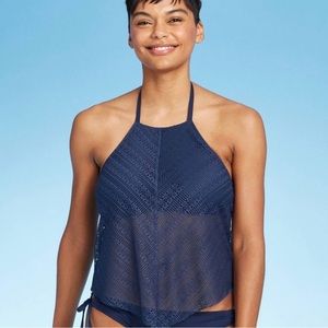 Navy Tankini Swim Top